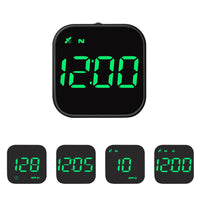 1 x RAW Customer Returns Car GPS HUD Smart Speedometer KMH mph Display, iKiKin 2.0 LCD Screen with Fatigue Warning Navigation Compass Speed Alert for All Vehicles Green  - RRP €28.99