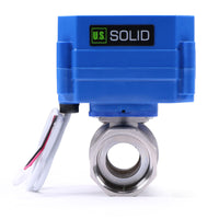 1 x RAW Customer Returns US Solid 1 2 Way Motorized Ball Valve Stainless Steel Electric Zone Valve 220V AC 85V-265V AC , 2 Wires, Automatic Return NC - RRP €74.69