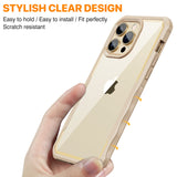 1 x RAW Customer Returns CENHUFO for iPhone 14 Pro Case, 360 Degree Protective Case with Built-in Tempered Glass Screen Protector and  Protection Shockproof Armored Case Bumper Full Cover Case Cell Phone Case for iPhone 14 Pro -Beige Gold - RRP €18.99