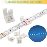 1 x RAW Customer Returns FSJEE LED Connector 4 Pin Set LED Strip Connector DIY for 5050 RGB LED Strip 10mm - RRP €20.4