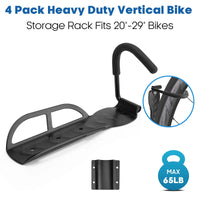 1 x RAW Customer Returns Vousile Bicycle Holder Wall Mount, Pack of 4 Bicycle Garage Hooks with Tire Spacer Hooks for Storage Bicycle Holder for Mountain Bike - RRP €39.99