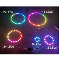 1 x RAW Customer Returns Geekstory 35Bits WS2812 5050 RGB LED Ring Light with Integrated Full Color RGB Ring Drivers for Arduino Raspberry Pi ESP32 - RRP €20.68