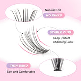 1 x RAW Customer Returns Glowing Win Eyelashes Individual Cluster Lashes Extension Set Individual Lashes Kit Individual Eyelashes with Lash Bond and Seal and Applicator 0.07D 228 PCS 20D Eyelash Extensions - RRP €16.99