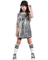 1 x RAW Customer Returns LOLANTA girls sequin dance costume hiphop dance costume, 146-152, day 150 - RRP €28.04