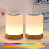 1 x RAW Customer Returns Lightess dimmable bedside lamp set of 2 table lamps dimmable RGB touch smart night light mood light 13 colors color change for children s room, bedroom, living room, study etc. - RRP €34.99