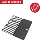 1 x RAW Customer Returns GriHero 43 x 63CM cast iron grill grate grill plate for Enders Boston 3, Enders Monroe Pro 3, Colorado 3, Charbroil, Landmann Triton 3 4, Barbecook Siesta 310 gas grill accessories - RRP €67.33