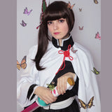 1 x RAW Customer Returns CR ROLECOS Tsuyuri Kanao Cosplay Costume Kanao Tsuyuri with Jacket Tsuyuri Kanao Complete Set Halloween Adult 3XL - RRP €62.51