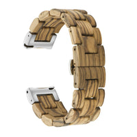 1 x RAW Customer Returns AIYIBEN quick release watch strap, natural wood watch strap, choice of strap color and width 18mm, 19mm, 20mm, 21mm, 22mm, 23mm or 24mm 18mm, Zebra  - RRP €34.14