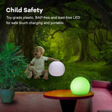 1 x RAW Customer Returns WHATOOK Luminous Ball Night Light for Kids 15cm Led Night Light 16 Color Changing Lamp Rechargeable Children s Night Light Ball Lamp - RRP €25.99