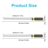 1 x RAW Customer Returns Screwdriver Long 2 pieces Magnetic screwdriver with flat and Phillips, S2 steel, screwdriver long, 300mm - RRP €11.99