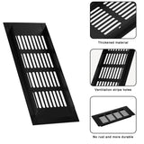 4 x Brand New Ventilation Grille,Ventilation Grille,Rectangular Ventilation Grille,Adjustable Ventilation Grille,Closet Ventilation Grille,for Ventilation of Kitchen,Bathroom,Black,2PCS - RRP €86.4