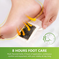 8 x Brand New Detox Foot Plasters Detoxification, Original Bamboo Vinegar Detox Foot Plasters Deep Cleansing Foot Pads Detoxification Plasters Detoxification Plasters Feet for Deep Sleep and Stress Relief 100pcs  - RRP €80.56