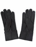 1 x RAW Customer Returns YISEVEN Gloves Women Winter Shealring Lambskin Leather Gloves Women Winter Gloves Leather Lined Sheepskin Warm Suede Gloves Finger Gloves Fur Driver, SBK M - RRP €30.24