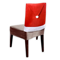 9 x Brand New Set of 2 Santa Hats Chair Covers, 48 x 60 cm, Santa Hat for Christmas, 2 Piece Set, Christmas Decoration, Reusable, Red White - RRP €205.2