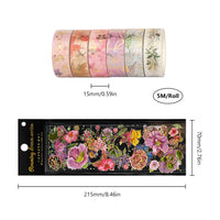 2 x Brand New Helweet Washi Tape Set, Masking Tape, Washi Tape Set, Decorative Tape, DIY Paper Tape for Decoration Plans, Scrapbooking, 6 Pieces with 1 Sticker - RRP €52.8