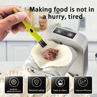 1 x RAW Customer Returns Ravioli Former Dumpling Maker Automatic Dumpling Machine, Dumpling Former Electric with Filling Spoon Brush, Dumpling Mold Ravioli Mold, Household Dumpling Making Tool for Beginners - RRP €27.89