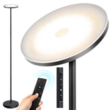 1 x RAW Customer Returns OUTON floor lamp LED dimmable 30W 3000 lumens, modern ceiling floodlight floor lamp stepless with 4 color temperatures, remote control touch control, 1H timer for living room, bedroom, office, black - RRP €69.99