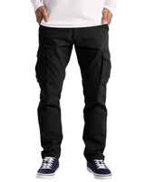 1 x RAW Customer Returns NANAMEEI Men s Cotton Casual Outdoor Large Size Work Trousers Large Size with 6 Pockets Black 56 - RRP €27.6