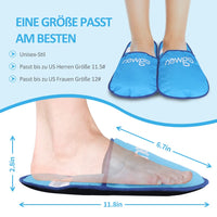 1 x RAW Customer Returns NEWGO Gel Cooling Socks 1 Pair, Chemotherapy Cooling Shoes, Heat and Cold Therapy Cooling Pad Ice Socks for Chemotherapy, Rheumatism, Gout, Foot Pain and Sprains, One Size Unisex Blue  - RRP €22.18