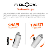 1 x RAW Customer Returns Fidlock Bottle 590 and Bike Base Magnetic Bicycle Bottle Holder Bicycle Drinking Bottle Bicycle with Holder Cup Holder Bicycle Cup Holder Drinking Bottle Holder Bicycle Drinking Bottle Holder - RRP €32.64