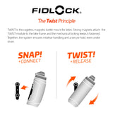 1 x RAW Customer Returns Fidlock Bottle 590 and Bike Base Magnetic Bicycle Bottle Holder Bicycle Drinking Bottle Bicycle with Holder Cup Holder Bicycle Cup Holder Drinking Bottle Holder Bicycle Drinking Bottle Holder - RRP €30.16