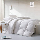 1 x RAW Customer Returns APSMILE Lightweight Down Duvet, Summer Duvet 200x200cm, Hotel Collection Duvet with Goose Down and Goose Feather, Quilt for Warm Weather Hot Sleepers 200x200cm, White  - RRP €93.5