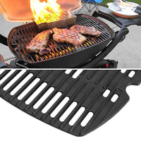 1 x RAW Customer Returns 7644 Grill grate cast iron spare parts accessories for Weber Q100, Q1000, Q120, Q1200, Q140, Q1400 gas grill, 32cm x 21.6cm 7582 Grill plate accessories for Weber Grill Baby-Q Purchased spare parts, 2Pack - RRP €40.89