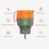 1 x RAW Customer Returns UCOMEN 16A WiFi Outdoor Socket, IP44 Waterproof Timer Socket Compatible with Alexa and Google Home for Outdoor Lighting and Irrigation Systems, Smart Life and Tuya APP - 4 Pack - RRP €57.99