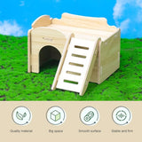 3 x Brand New Guinea pig house, hamster house, dwarf hamster house, hamster hiding place, hamster corner house, hamster house wood, pet small animal hiding place made of wood, for hamsters, chinchillas, squirrels, guinea pigs - RRP €19.62