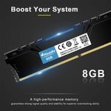 1 x RAW Customer Returns DDR3 Desktop Memory RAM 16GB Kit 2x8GB 1866MHz CL13 U-DIMM Wlizedle PC Computer Memory PC3-14900 240-Pin 1.5V Non-ECC Unbuffered 2Rx8 Upgrade Desktop Memory Module for Computer, Black - RRP €28.84