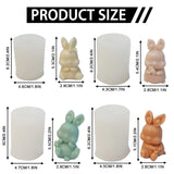 1 x RAW Customer Returns Pack of 4 Easter rabbit silicone molds, candles, silicone mold, casting mold, rabbit candle molds, silicone Easter bunny silicone mold for candle making, soap mold, chocolate cake decoration - RRP €19.15