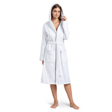 1 x RAW Customer Returns Twinzen Women s Terry Cloth Velor Bathrobe with Hood - Cotton Velvet - Women s 100 Cotton Velor Bathrobe Women s Fluffy OekoTex Extra Soft Size XS - RRP €49.99