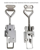 1 x RAW Customer Returns Adjustable Snap Lock for Cabinets Boxes Lever Handle Toggle Latch 2 Pack 2S, Range 97-123mm  - RRP €21.57