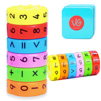 2 x RAW Customer Returns Calculation roll 2 pieces, back to school gifts for primary school students, learning toy mathematics set for primary school students, easy to carry in the school bag, suitable gift for boys and girls - RRP €16.1