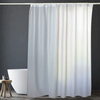 1 x Brand New Shower Curtain, Bathroom Curtain, Waterproof Bathroom Curtain, Shower Curtain for Bathroom, Washable Bath Curtains, Mildew-Proof, Rust-Proof Eyelets, Easy to Install with 12 Hooks, 180 x 180 cm, White - RRP €6.99