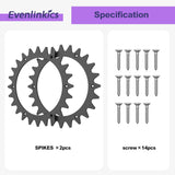 1 x RAW Customer Returns Evenlinkics robotic lawnmower plastic spikes for Worx landroid S M, 205 mm robotic lawnmower wheel spikes with 12 screws, traction improvement for robotic lawnmowers, robotic lawnmower spikes accessories - RRP €17.59
