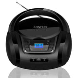 1 x RAW Customer Returns Portable CD player for children with Bluetooth, FM radio, USB input AUX headphone jack, 2x2Watt RMS stereo boombox LP-D03B  - RRP €46.69