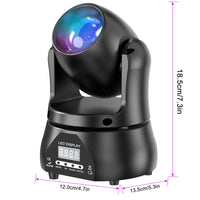 1 x RAW Customer Returns ZonQoonz 40W LED Moving Head Stage Lighting, Disco Light Beam RGBW Light Effects DJ Party Light with DMX512 for Wedding Halloween Party Disco KTV - RRP €80.66