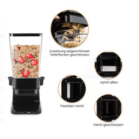 1 x RAW Customer Returns PLATINUM GOLD Black cereal dispenser - 1 piece snack dispenser - cereal dispenser, cornflakes dispenser - perfect for sweets and dry food, 5.5 l candy dispenser 1  - RRP €24.88