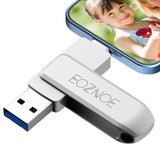 1 x RAW Customer Returns EOZNOE 128GB USB Stick for Phone Flash Drive, 3-in-1 Phone Memory Stick USB 3.0 External Storage, Phone Photo Stick Memory Expansion Compatible with Phone Pad Android PC Mac  - RRP €21.01