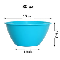 1 x RAW Customer Returns Youngever Pack of 9 2.5 Liter Plastic Mixing and Serving Bowls, Large Popcorn Bowls, Salad Bowls, Chips and Dip Serving Bowls Rainbow  - RRP €26.99