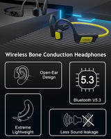 1 x RAW Customer Returns LOBKIN Bone Conduction Headphones Bluetooth 5.3 Wireless - IP68 Resistant Open Sports Headphones with 32GB MP3 Player for Swimming, Cycling, Running - RRP €79.99