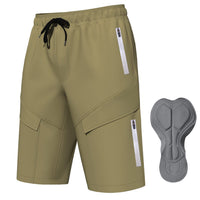 1 x RAW Customer Returns Logas MTB Men s Cycling Shorts,Men s Mountain Bike Shorts Breathable Cycling Shorts,MTB Shorts for Men with 6 Pockets,Khaki,L - RRP €35.99