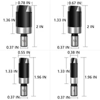 1 x RAW Customer Returns YUET 8 Piece Tenon Drill Set Wood Plug Cutter Drill Set 5 8 1 2 3 8 1 4 Plug Hole Cutter, Wood Plug Bits with Size 6mm 10mm 13mm 16mm - RRP €11.89