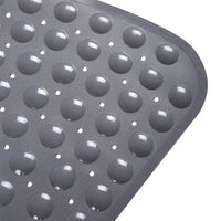 1 x RAW Customer Returns Shower mats shower non-slip, anti-slip mat, antibacterial, anti-mold, quarter circle, corner area, bathtub mats bath mat with suction cups for bathtub shower 54 cm x 54 cm, gray  - RRP €20.16