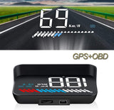 1 x RAW Customer Returns Car HUD OBD2 GPS HUD iKiKin 3.5 Inch Display HUD, Auto Speedometer, Speedometer, Water Thermometer Engine Speed Safety Alert - RRP €34.99