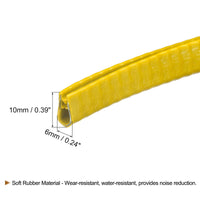 1 x Brand New sourcing map U Channel Edge Trim 19.7ft Length Rubber Protection Seal Strip Edge Protector Fits for 1-2.5mm Edge 15 64 W x 25 64 H Yellow - RRP €18.47