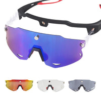 1 x Brand New Tbusingoto Polarized Sports Sunglasses for Men Women Youth Baseball Cycling Running Softball Biking Glasses 4 Lenses - RRP €36.0