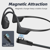 1 x RAW Customer Returns PonJel 1M Magnetic Charging Cable, Compatible with AfterShokz Aeropex, SHOKZ OPENCOMM, OPENRUN OPENRUN PRO Mini, USB Replacement Cable for AfterShokz Aeropex Headphones, Black - RRP €25.2