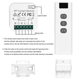 1 x RAW Customer Returns Radio roller shutter control retrofit kit roller shutter switch, smart relay module switch set, blinds switch with RF remote control for electric roller shutters, curtains, awnings timer switch - RRP €24.0